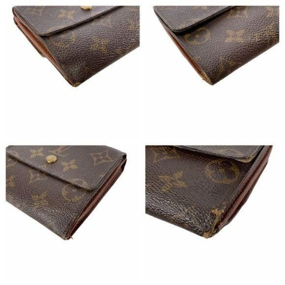 Authentic Louis Vuitton Wallet Portefeiulle Elise Trifold Monogram LV Vintage - Picture 10 of 12